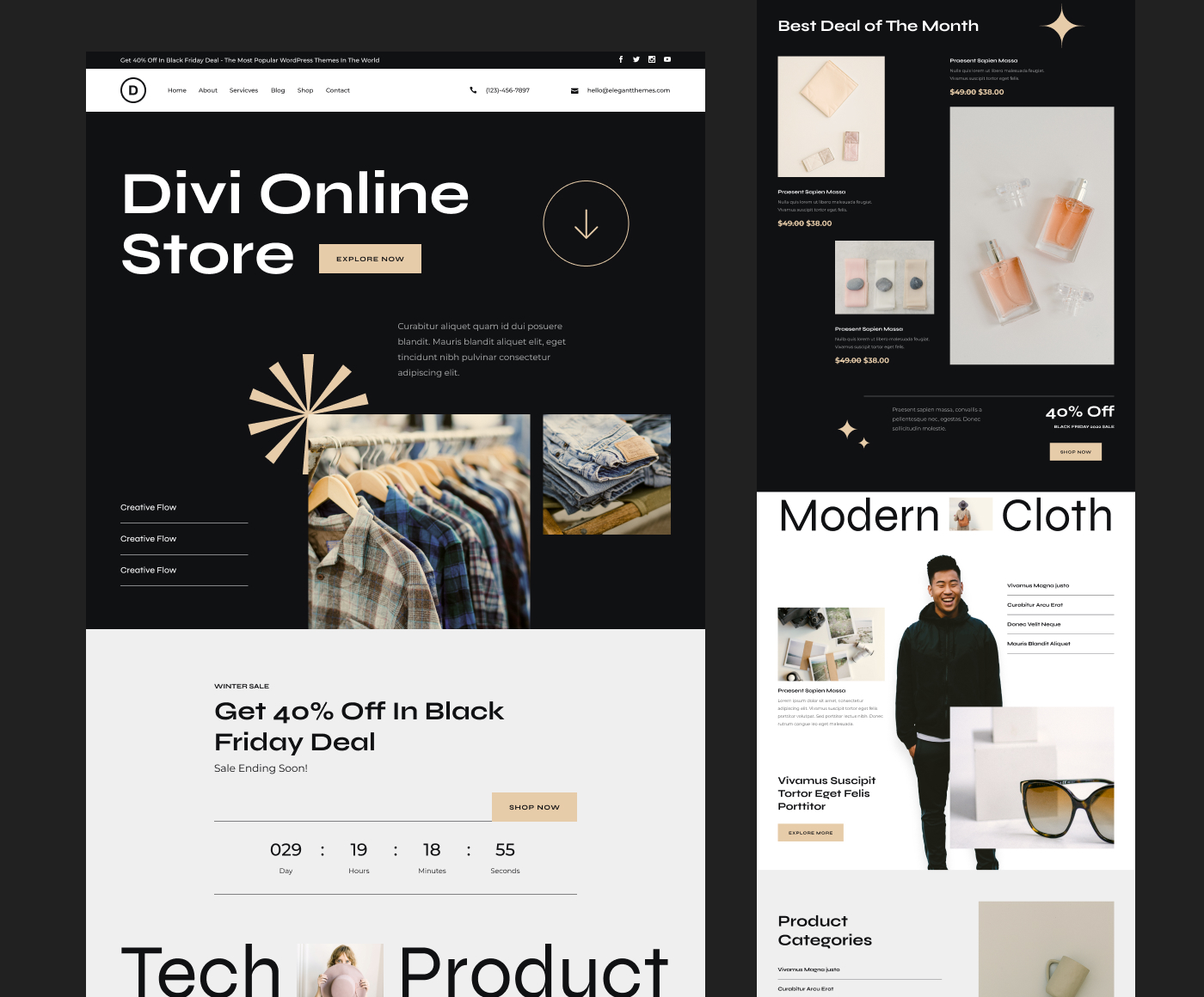Divi Online Store